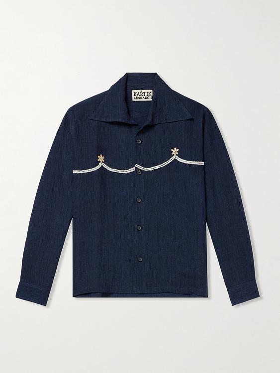 Dark blue casual shirt from Kartik Research