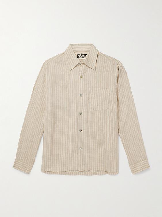 Beige casual shirt from Kartik Research