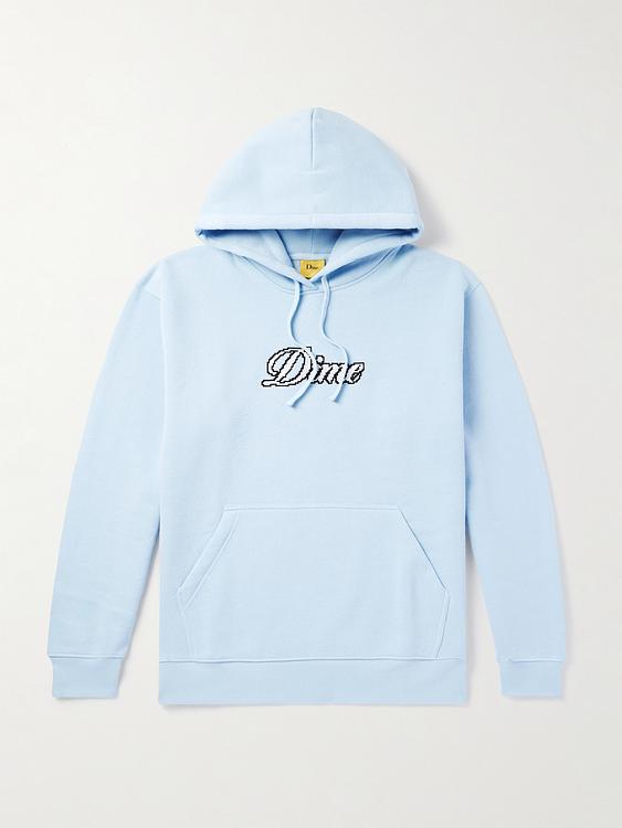 Print light blue hooded sweatshirt from DIME