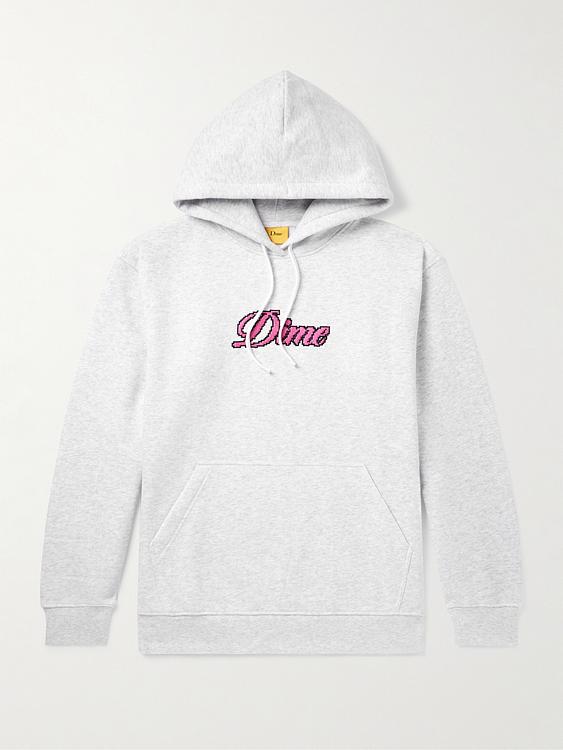 Print white hooded sweatshirt from DIME