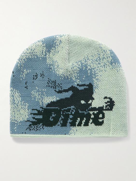 Print multicolor beanie from DIME