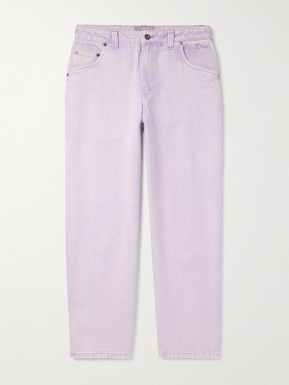 Light purple wide-leg jeans from DIME