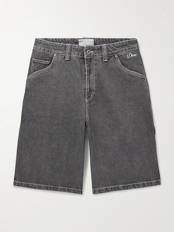 Dark grey denim shorts from DIME