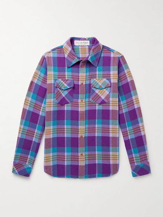 Checkered multicolor casual shirt from God's True Cashmere