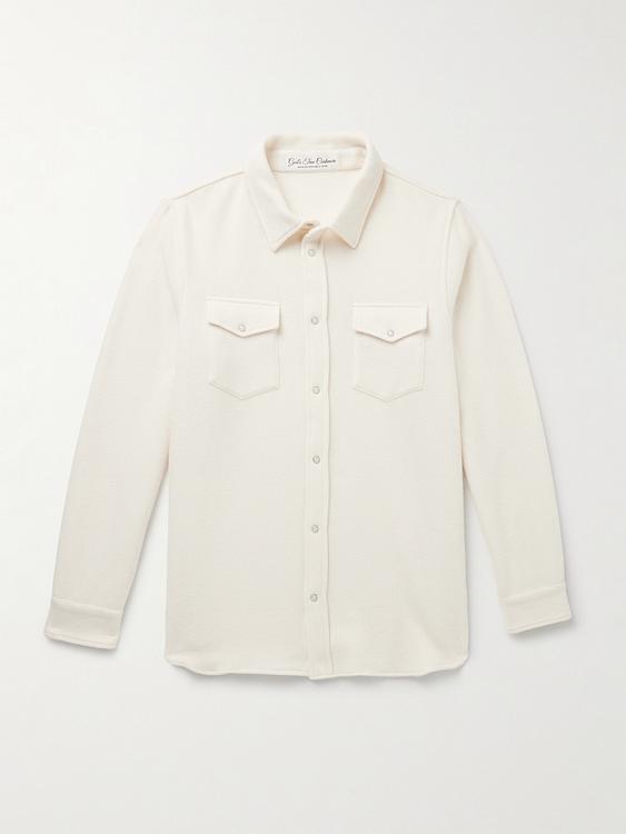 White overshirt from God's True Cashmere