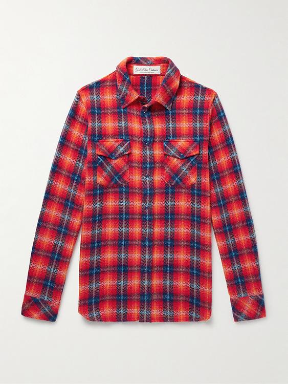Checkered multicolor casual shirt from God's True Cashmere