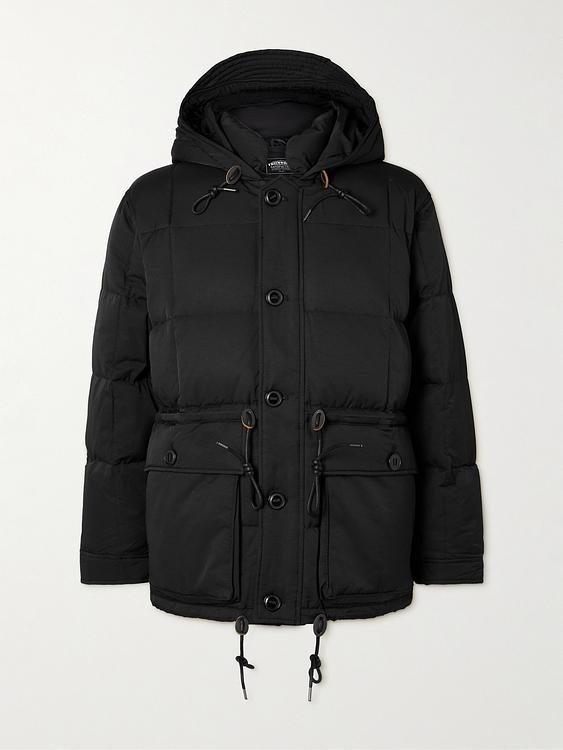 Black down jacket from FrizmWORKS