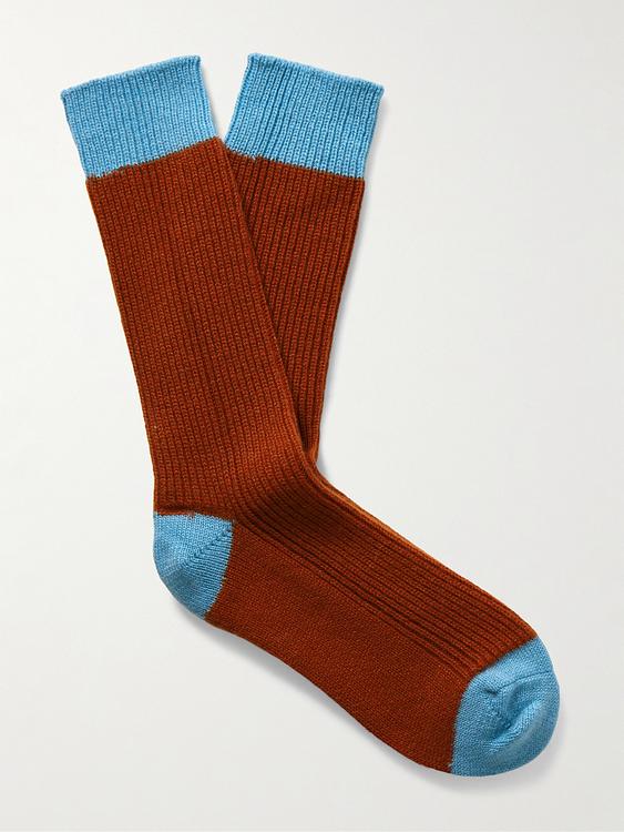 Brown socks from Guest In Residence