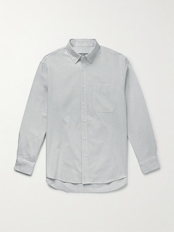Striped grey casual shirt from FrizmWORKS