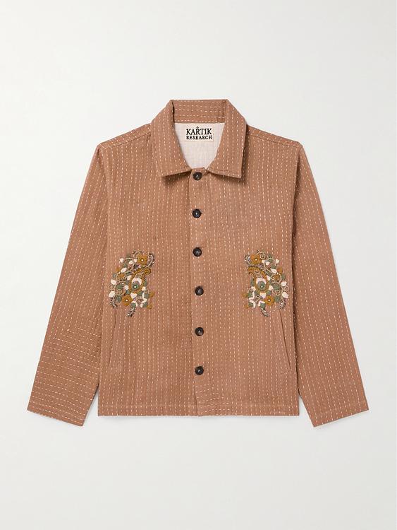 Brown overshirt from Kartik Research