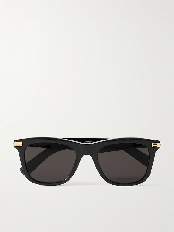 Dark brown d-frame sunglasses from Cartier Eyewear
