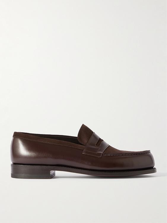 Dark brown loafers from J.M. Weston
