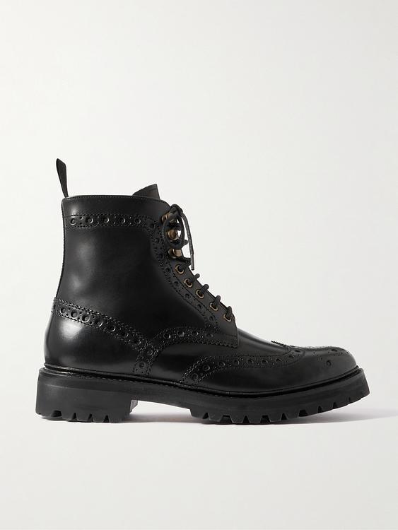 Black lace-up boots from Grenson