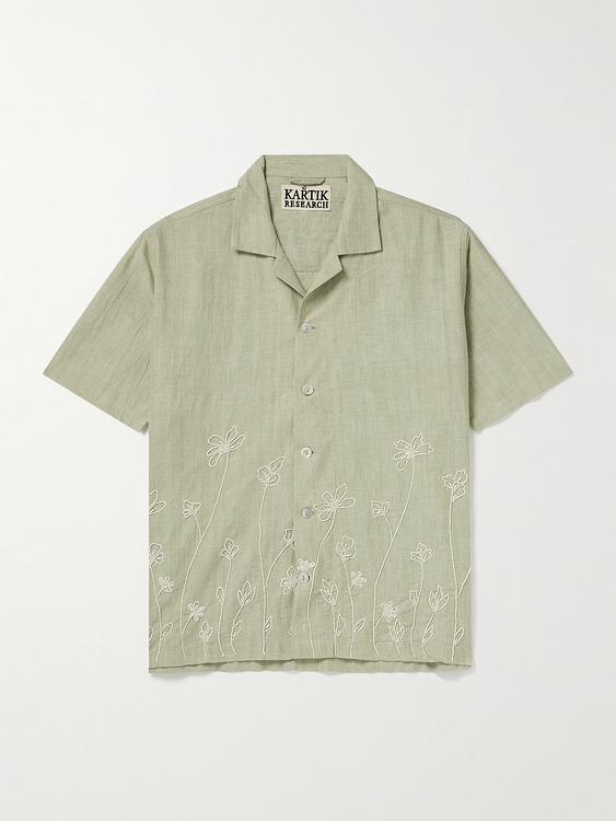 Beige short sleeve shirt from Kartik Research