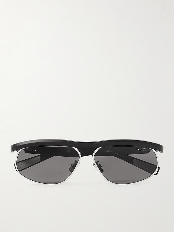 Black d-frame sunglasses from Dior Eyewear