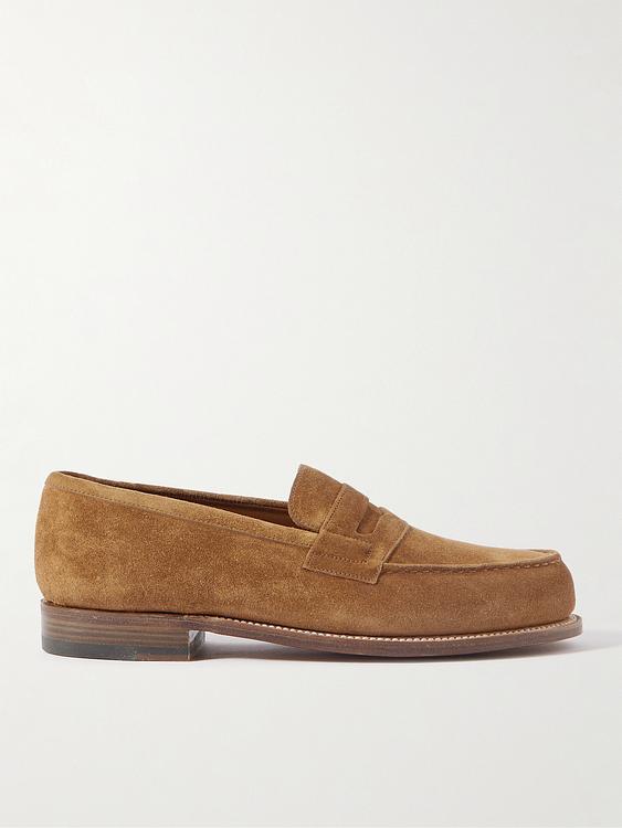 Brown loafers from J.M. Weston