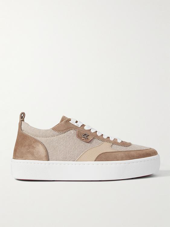 Beige sneakers from Christian Louboutin