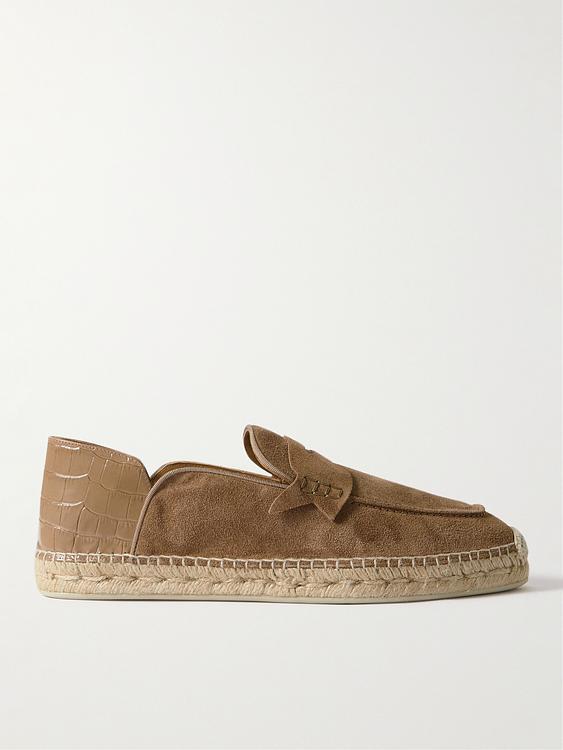 Brown espadrilles from Christian Louboutin