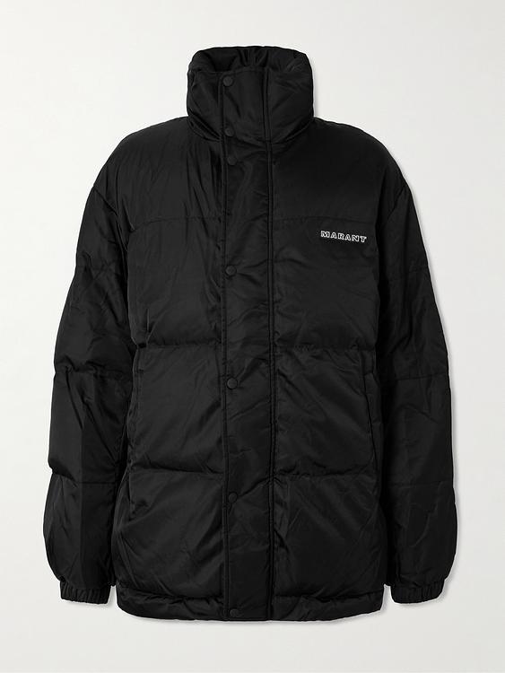 Black down jacket from Marant