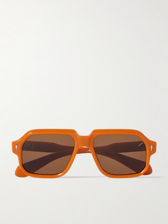 Brown d-frame sunglasses from Jacques Marie Mage