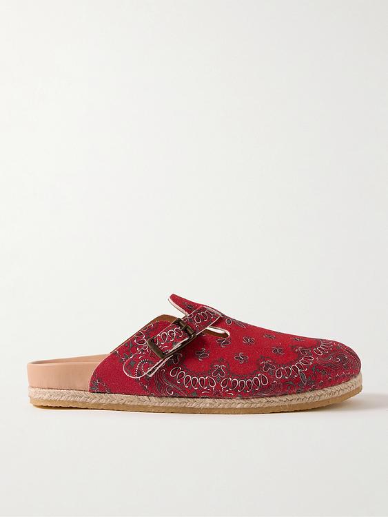 Red sandals from Yuketen