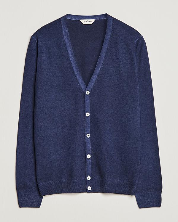 Dark blue cardigan from Gran Sasso