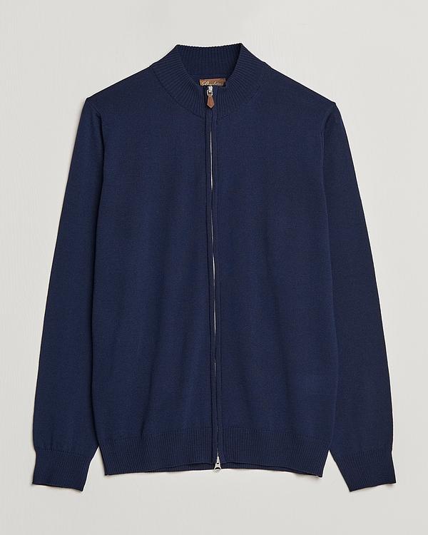 Dark blue full-zip from Stenströms