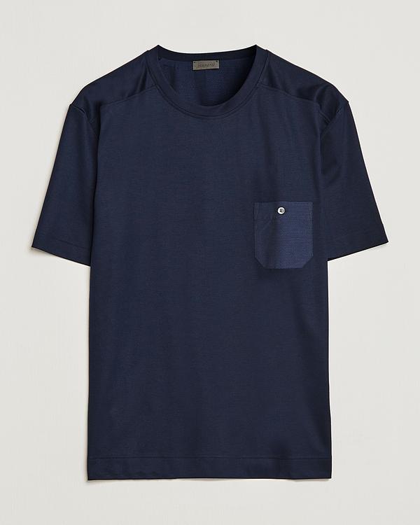 Dark blue t-shirt from Zimmerli Of Switzerland