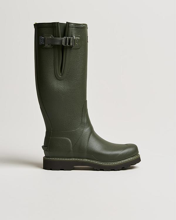 Dark green rubber boots from Hunter Boots