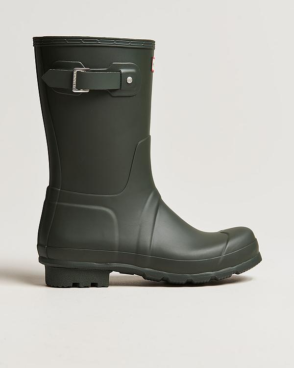 Dark green rubber boots from Hunter Boots