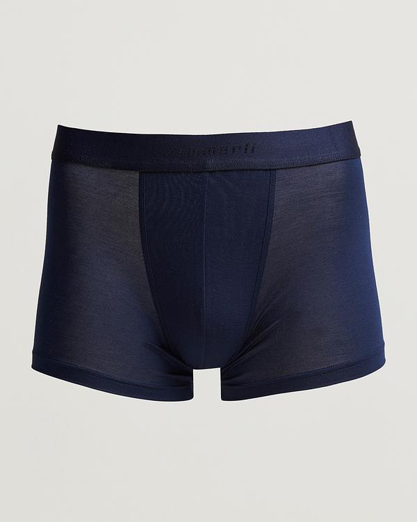 Dark blue boxer briefs from Zimmerli Of Switzerland