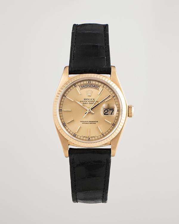 Dark yellow watch from Rolex