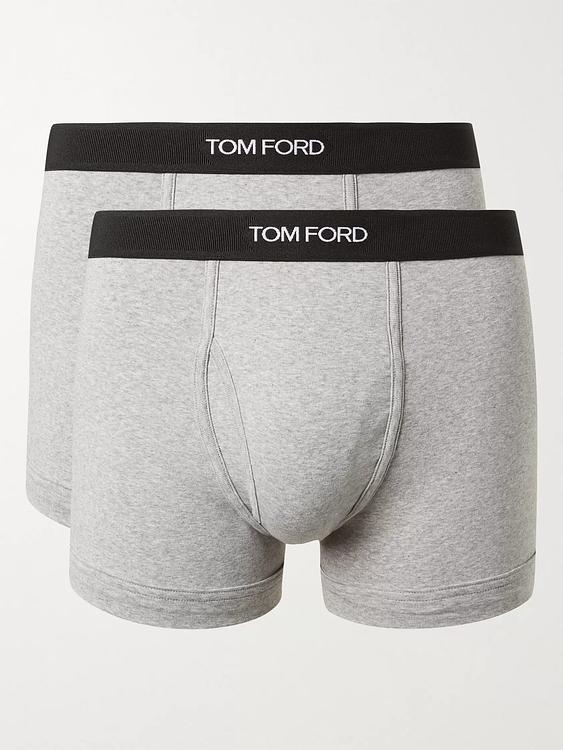 Print grey boxer briefs from Tom Ford