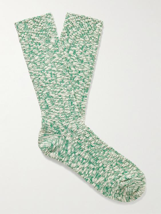 Light green socks from Anonymous Ism