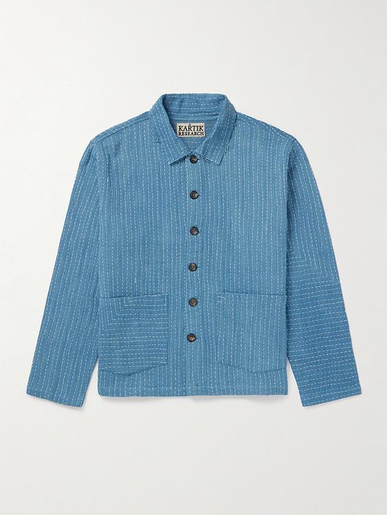 Blue casual jacket from Kartik Research