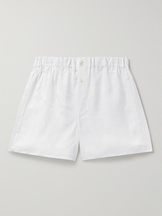 White boxer shorts from Emma Willis