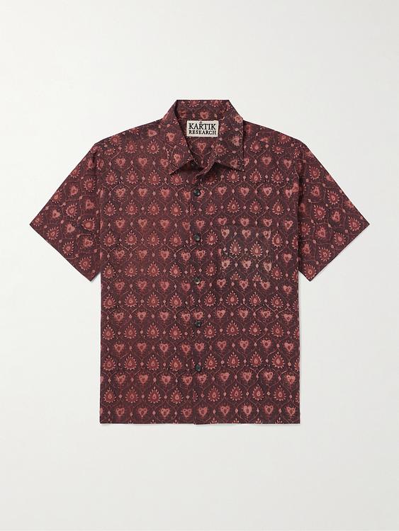Brown short sleeve shirt from Kartik Research