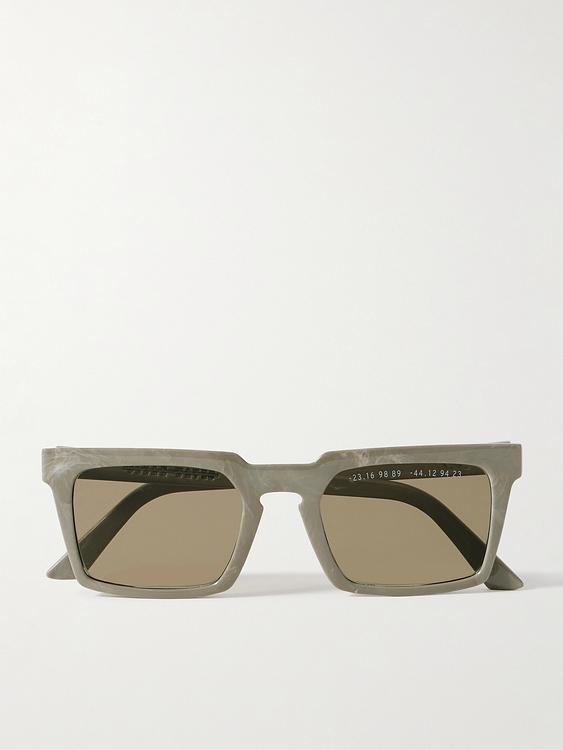 Taupe d-frame sunglasses from CLEAN WAVES