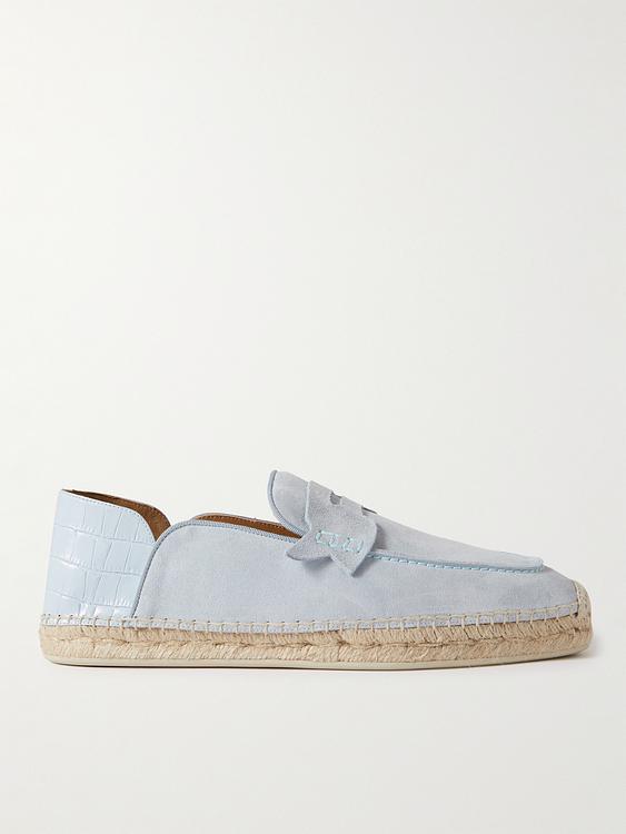 Light blue espadrilles from Christian Louboutin