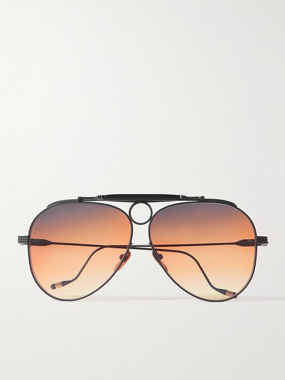 Grey d-frame sunglasses from Jacques Marie Mage