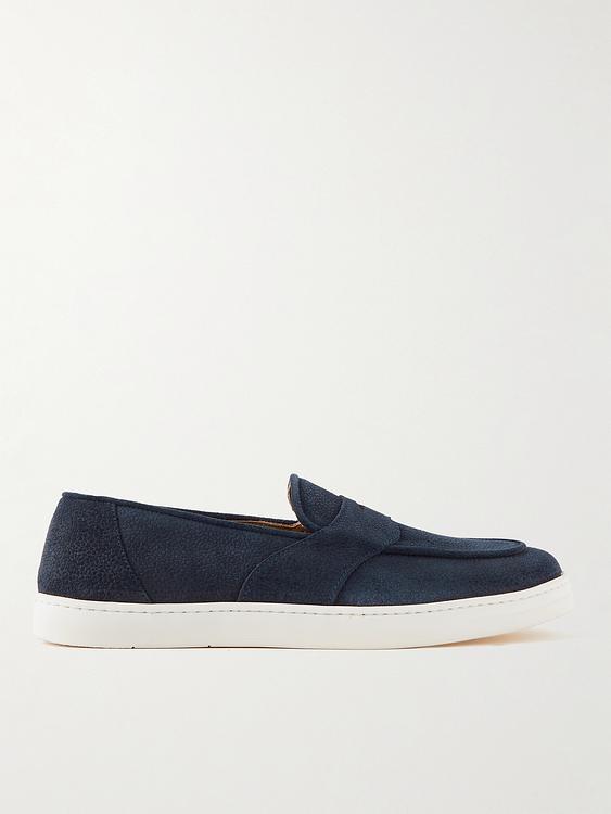 Dark blue loafers from George Cleverley