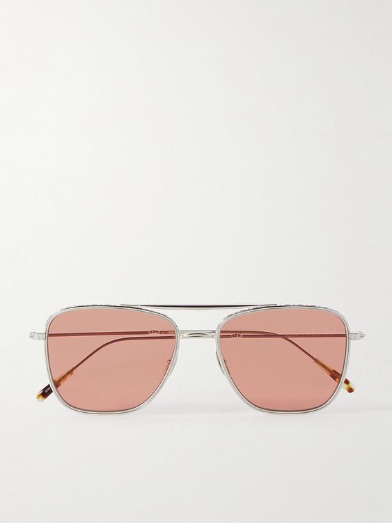 Pink d-frame sunglasses from Mr Leight