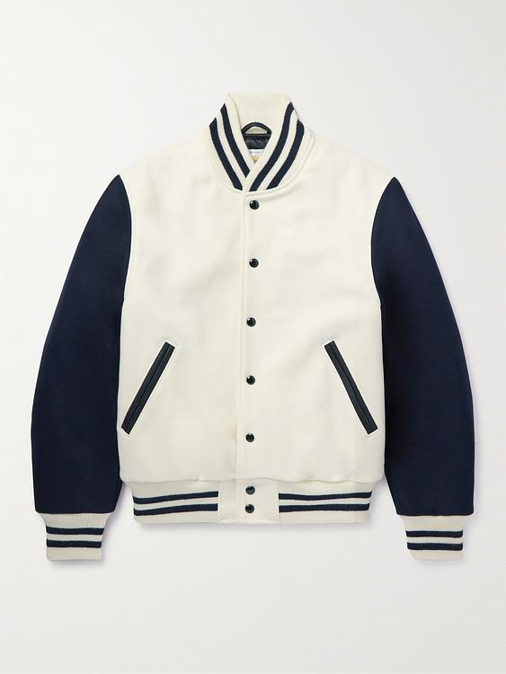 White bomber jacket from Golden Bear