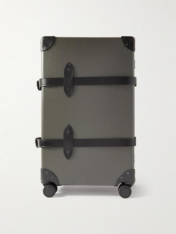 Dark green suitcase from Globe-Trotter