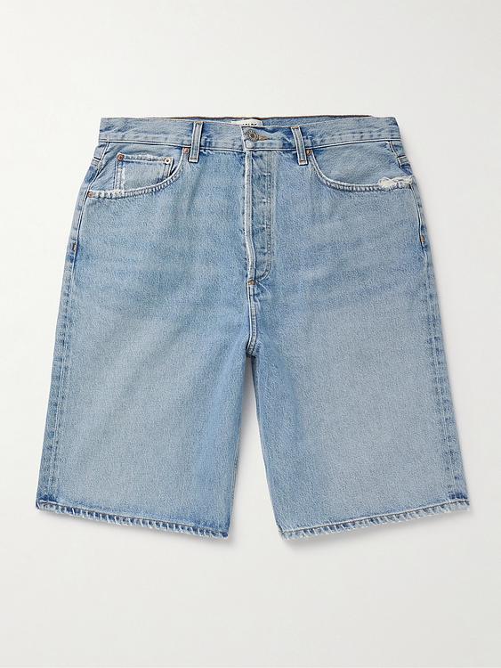 Blue denim shorts from AGOLDE