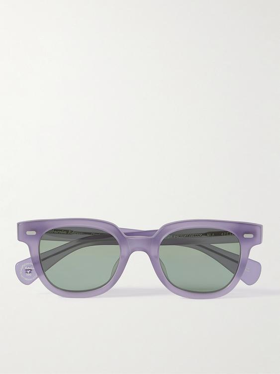 Purple d-frame sunglasses from Garrett Leight California Optical