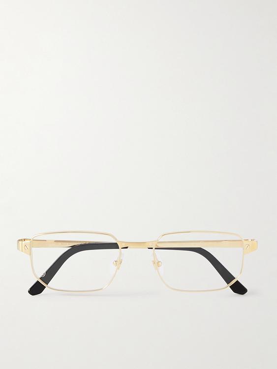 Dark yellow d-frame glasses from Cartier Eyewear
