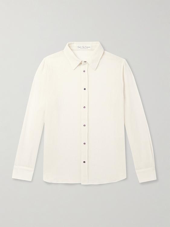 White casual shirt from God's True Cashmere