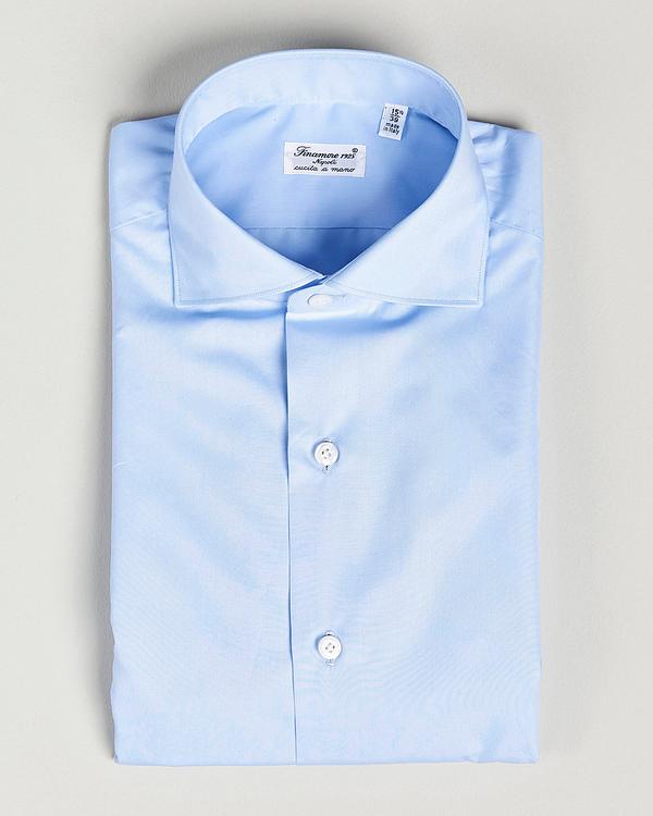 Light blue business shirt from Finamore Napoli