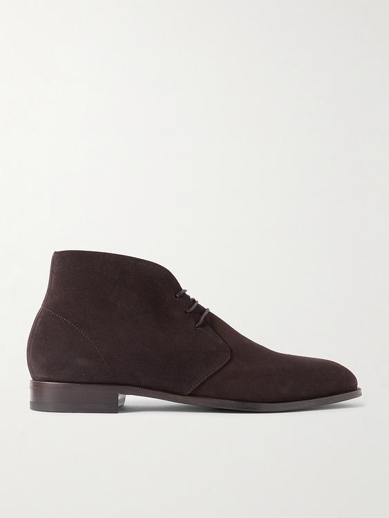 Dark brown chukka boots from Manolo Blahnik